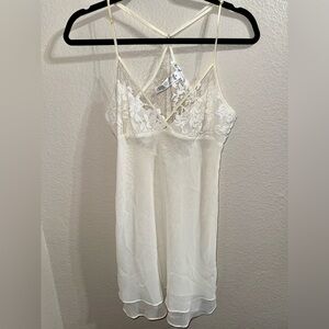 Rya Collection Cream baby‎ doll style Lace lingerie- small